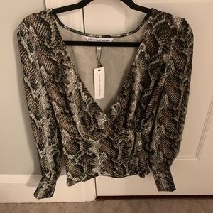 NWT Cupcakes and Cashmere Jasper Wrap Blouse